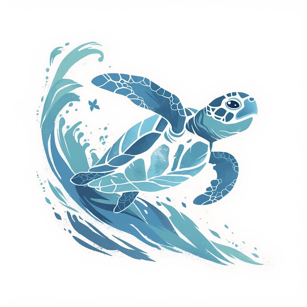 Malaysian sea turtle patterns with natural elements