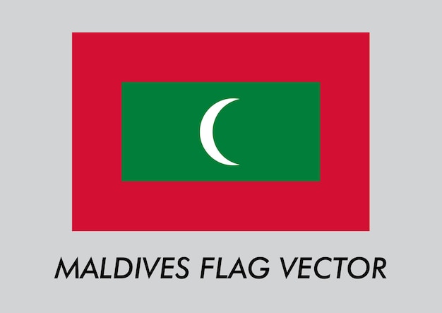 Vector maldives flag vector with background