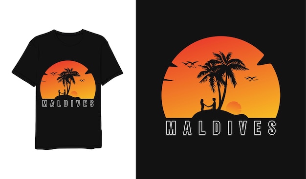 Maldives,lettering yellow orange white minimalist modern simple style