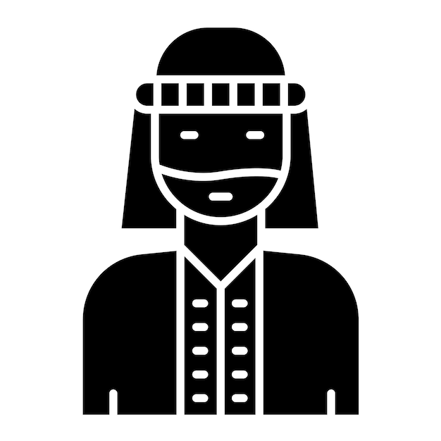 Male Bedouin Vector Illustration Style