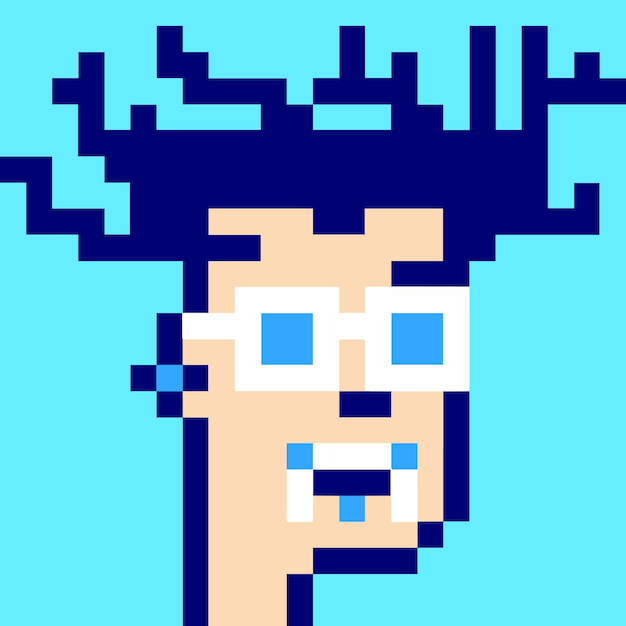 Male character in pixel art style