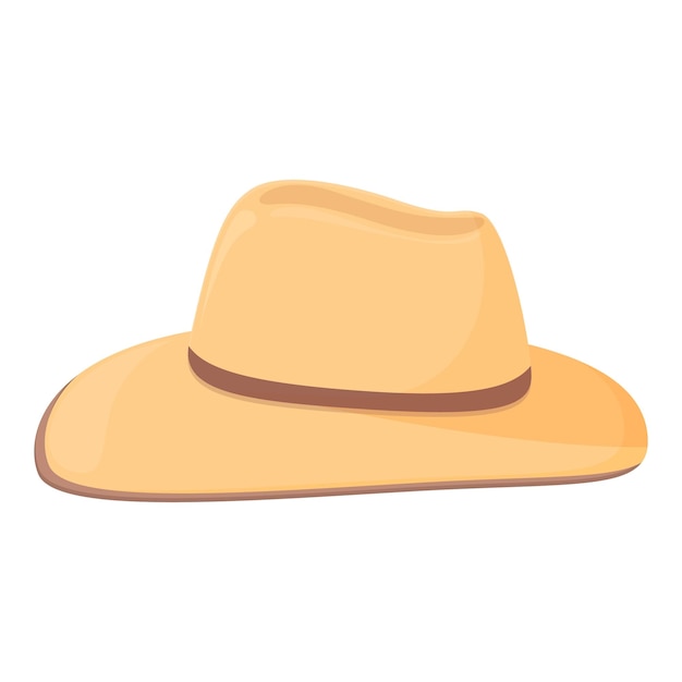 Male cowboy hat icon cartoon vector Western rodeo Costume head