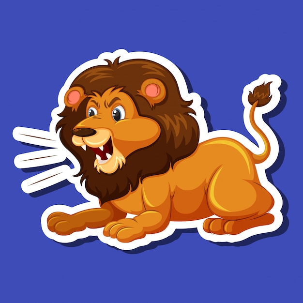 A male lion character