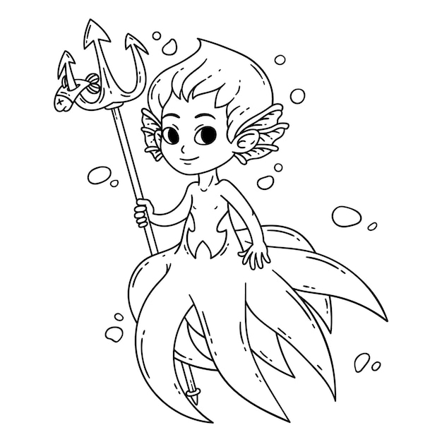 Male mermaid.