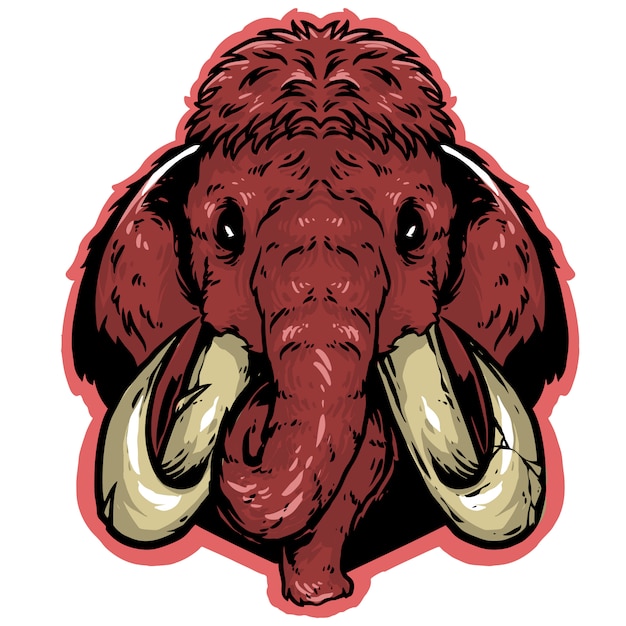 mammoth head design