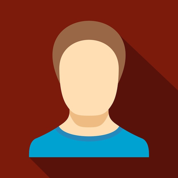 Man avatar icon Flat illustration of man avatar vector icon for any web design