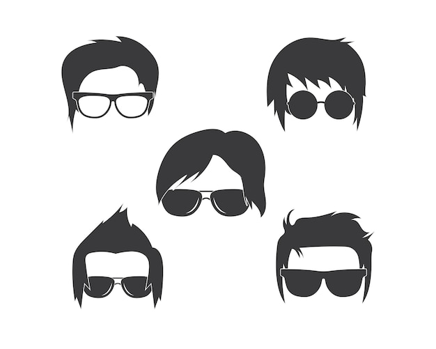 Man hairstyle element icon vector illustration design