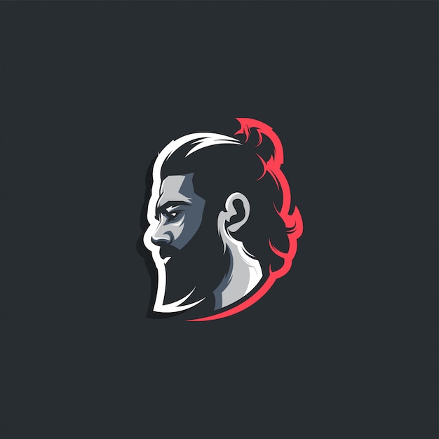 man head logo design 