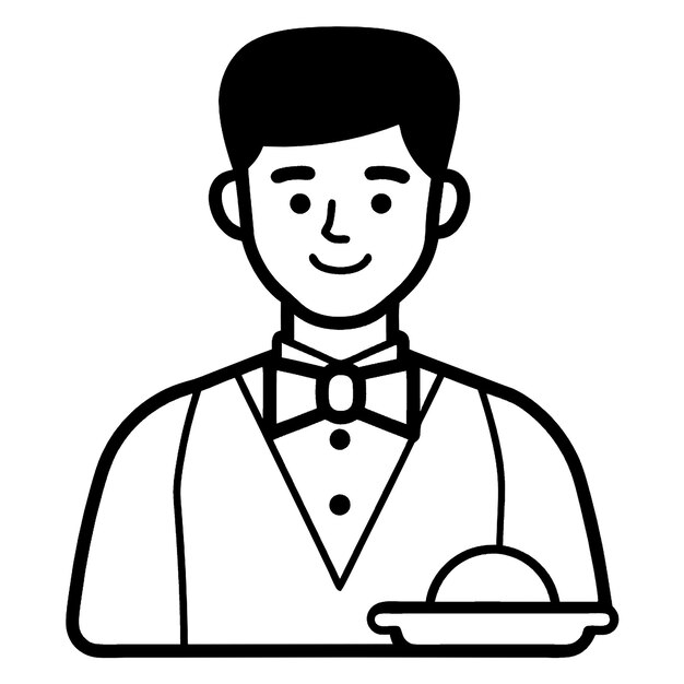 Vector a man holding a plate of food with a bowl of food in front of him