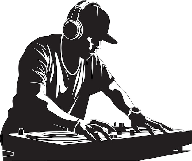 a man is playing music on a djs track