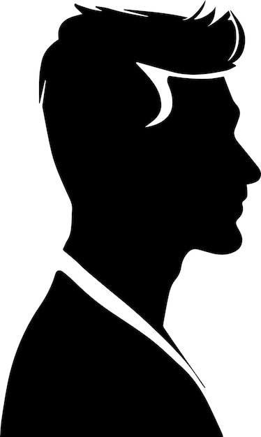 man profile vector silhouette 42