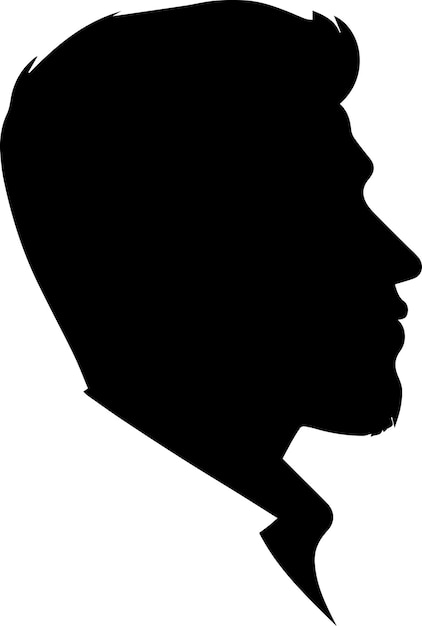 man profile vector silhouette 7