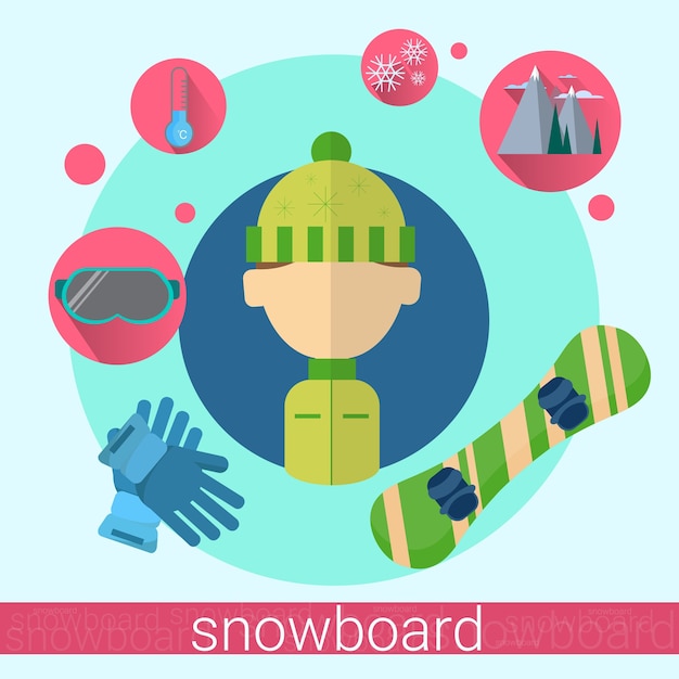 Man Snowboard Icon