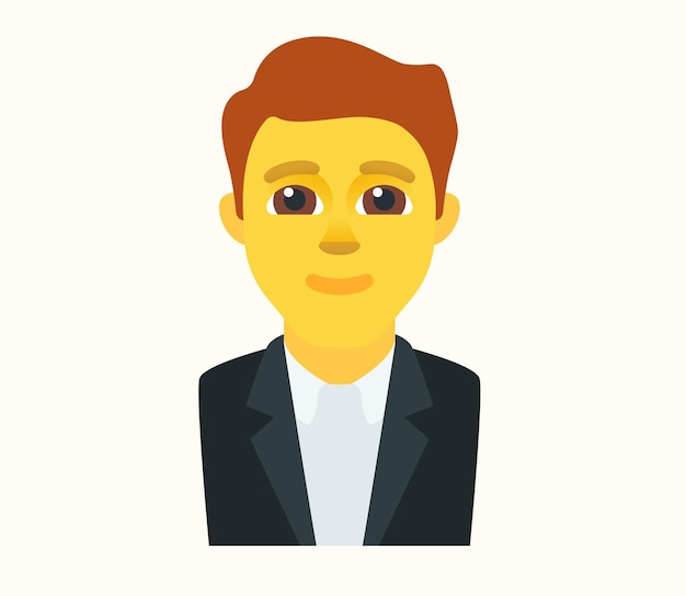 Man with Suit and tie Vector Isolated Character