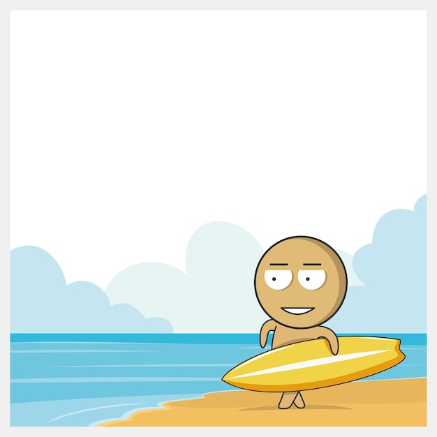 Man with surfboard