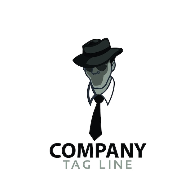 Man with Tie Logo Template