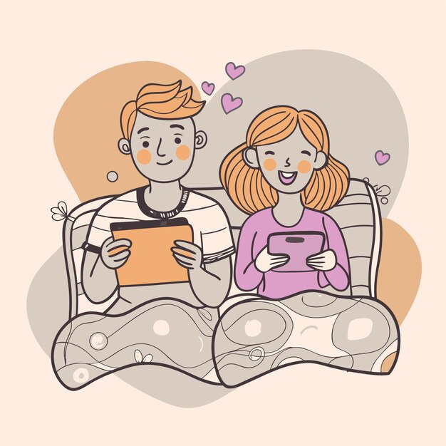 a man and a woman are sitting on a couch and a woman is holding a piece of paper