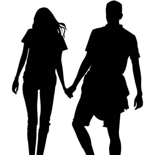 Man and woman silhouette 9