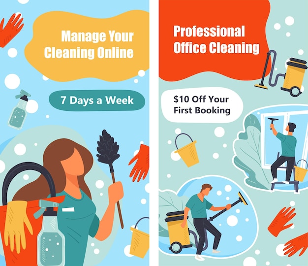 Manage your cleaning online professional service