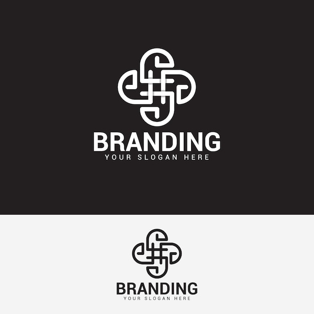 Management and consulting logo design vector template