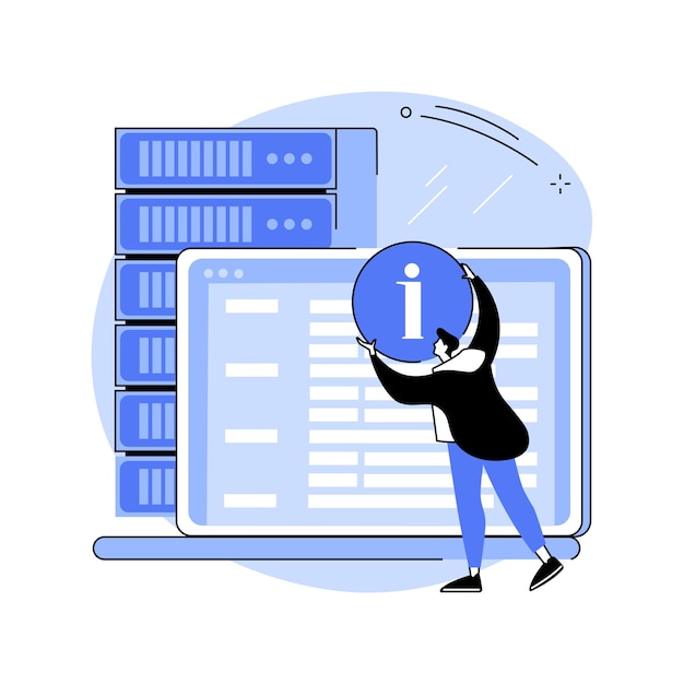 Management information system abstract concept vector illustration