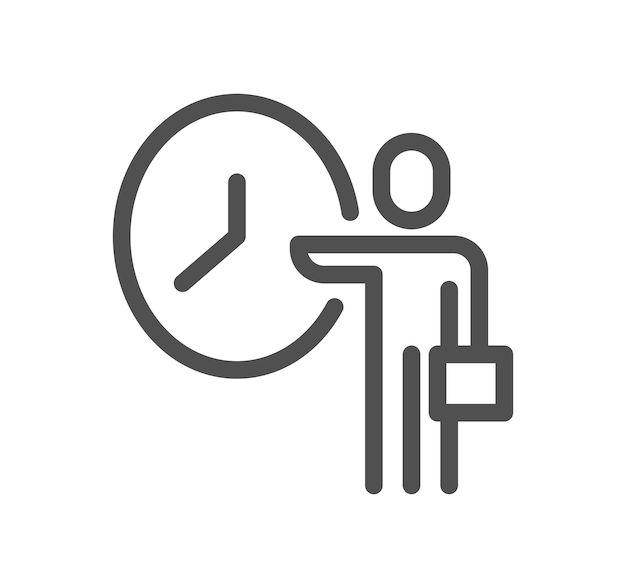 Management related icon outline and linear vector