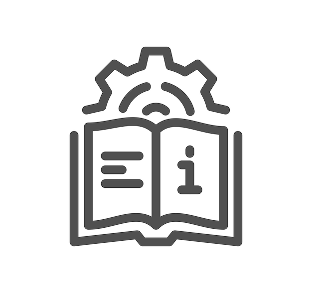 Management related icon outline and linear vector