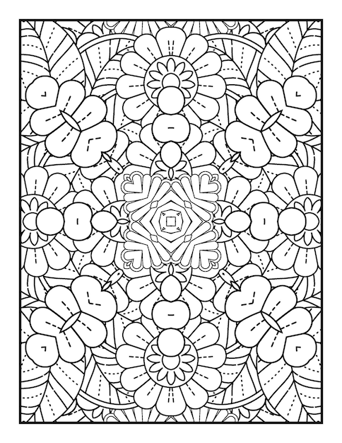 mandala adult coloring book and coloring book page for adult