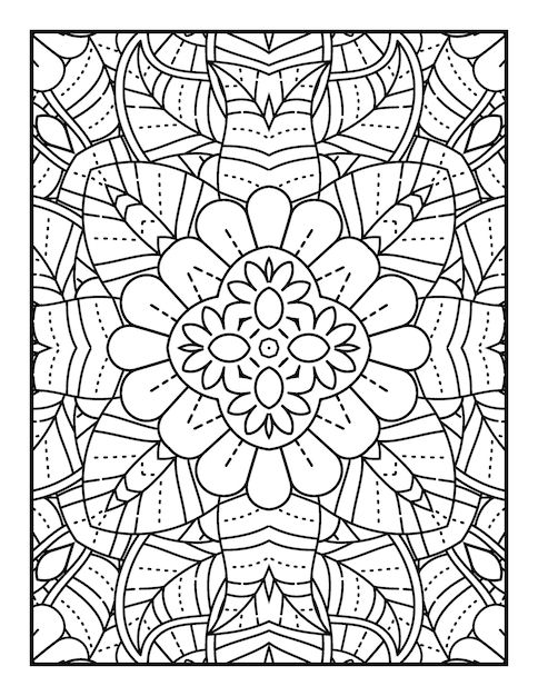 mandala adult coloring book and coloring book page for adult