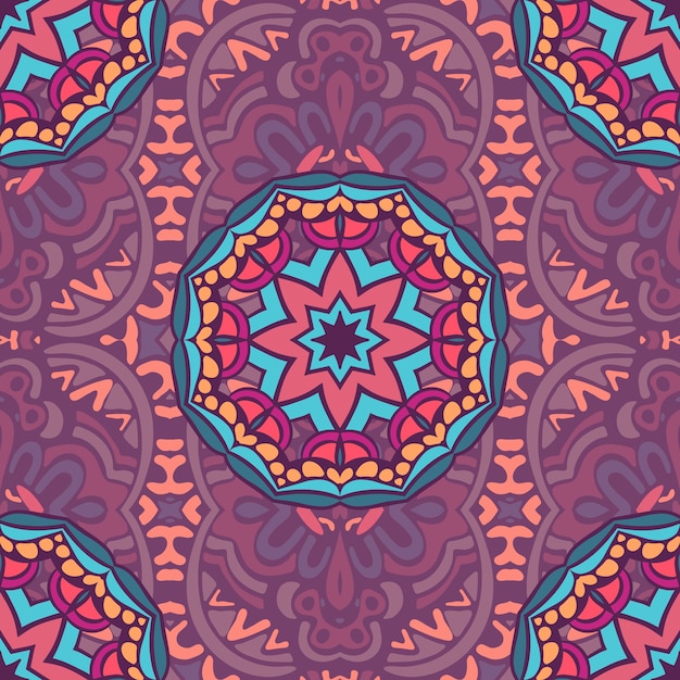 Mandala arabesque seamless pattern