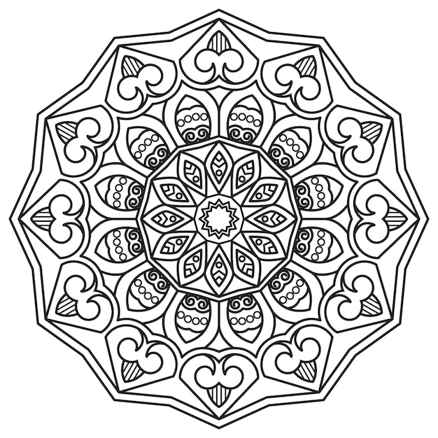 Mandala Art for Coloring