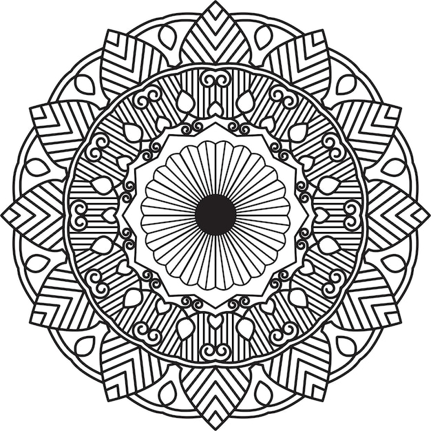 Mandala Art for Coloring