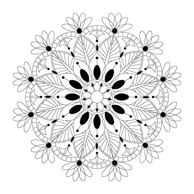 Mandala art vector