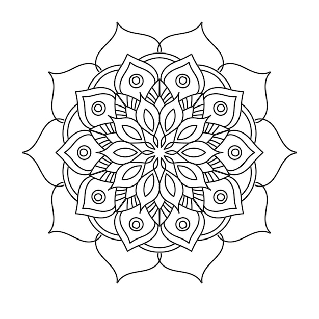 Mandala artwork colour pages