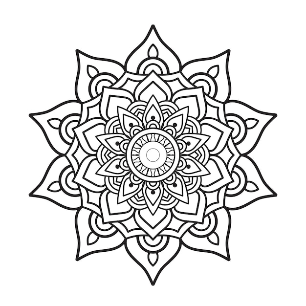 Mandala artwork colour pages