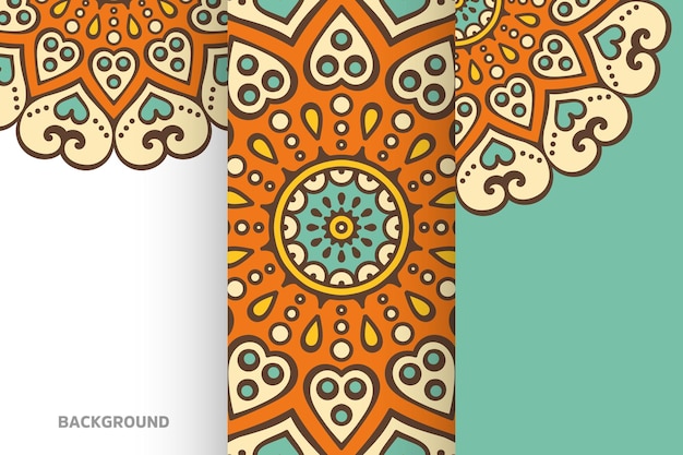 Mandala background collection ethnic element