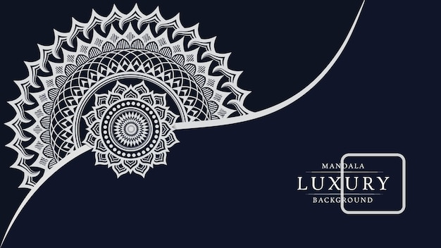 Vector mandala background design in white color