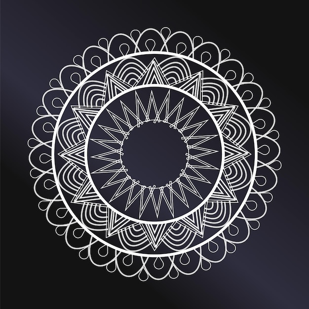 Mandala background in lineal style