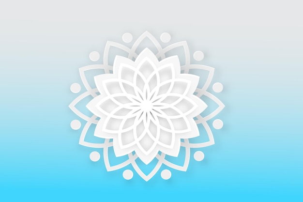 Mandala background vector ornament floral symbol