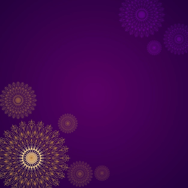 Mandala background with arabesque pattern Premium Vector