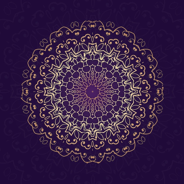 mandala background with golden arabesque pattern arabic islamic east style