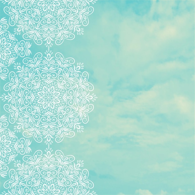 Mandala background with a medallion