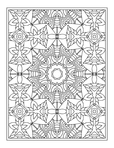 Mandala beauty ornament Coloring page