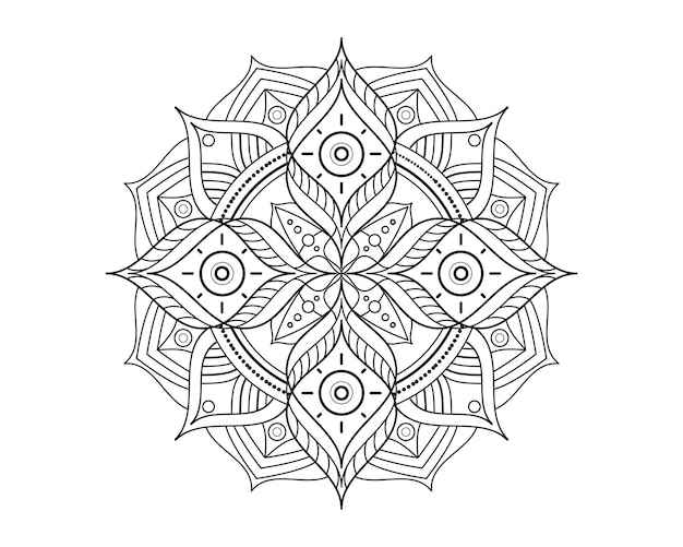 Mandala beauty Ornament Vector icon Illustration design