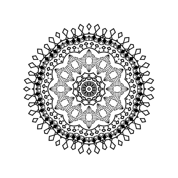 Mandala beauty ornament vector icon illustration design