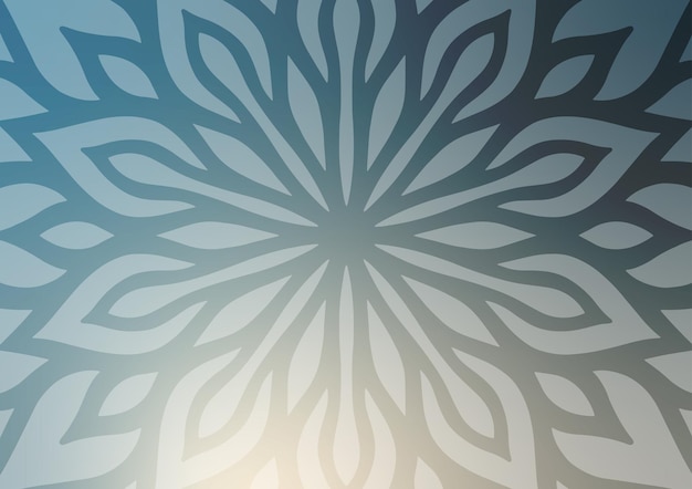 Vector mandala blue soft geometry modern background