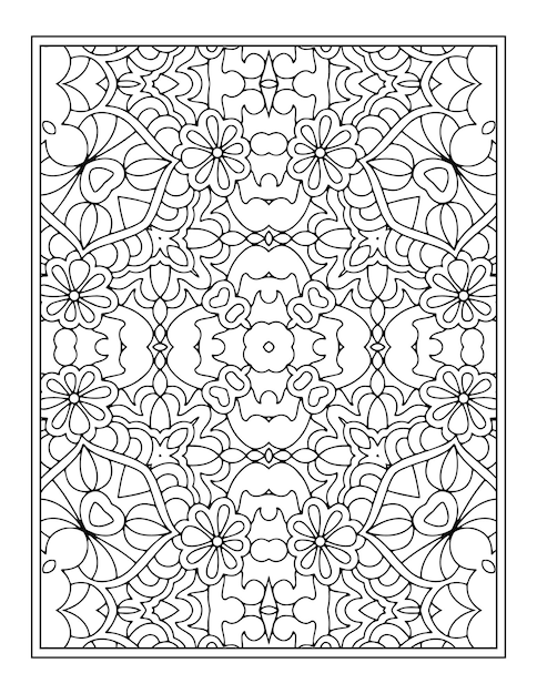 Mandala coloring book Coloring Page KDP interior