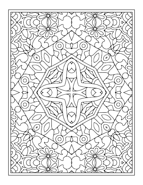 Mandala coloring book Coloring Page KDP interior