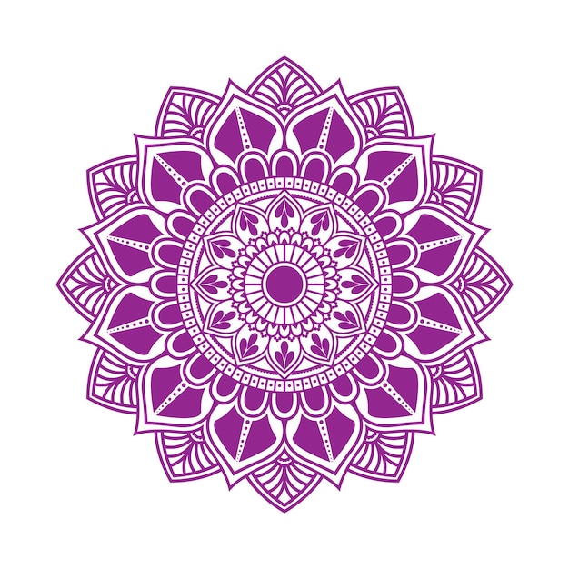 Mandala Coloring design Black color Free Vector