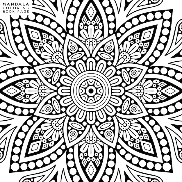 Mandala Coloring Illustration